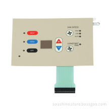 2.54mm connector Grey 5 button membrane switch